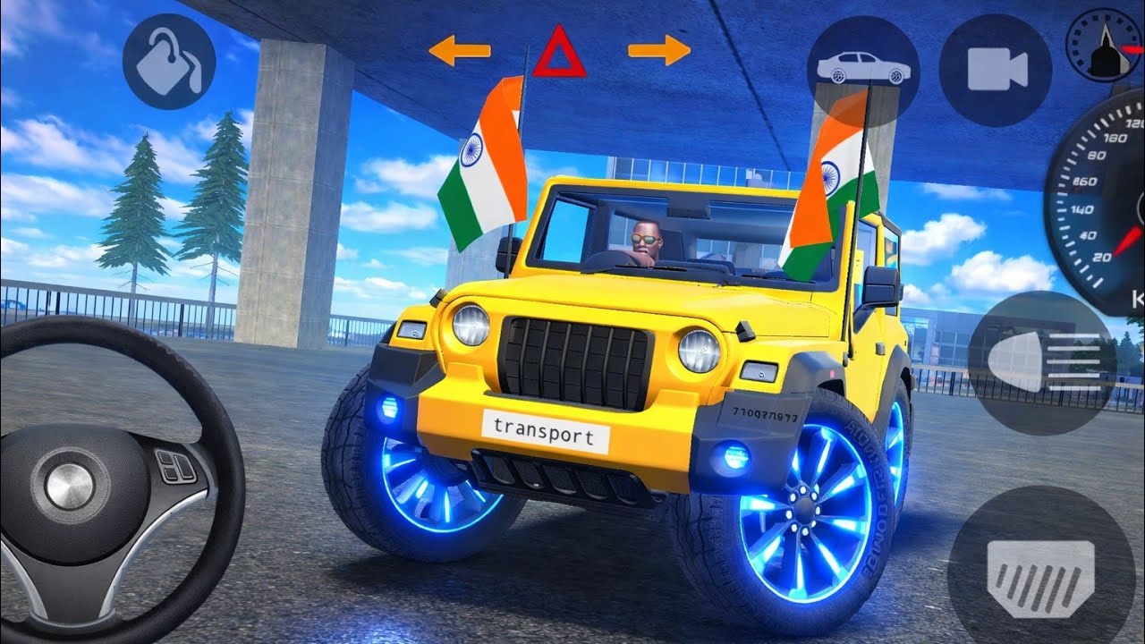 Desi thar full speed test Realistic 😱 driving gameplay!#stunt #thargamer #androidgames 