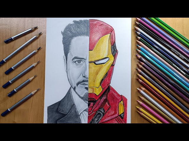 Learn How to Draw Iron Man's Helmet (Iron Man) Step by Step : Drawing  Tutorials | Iron man drawing, Iron man art, Iron man drawing easy