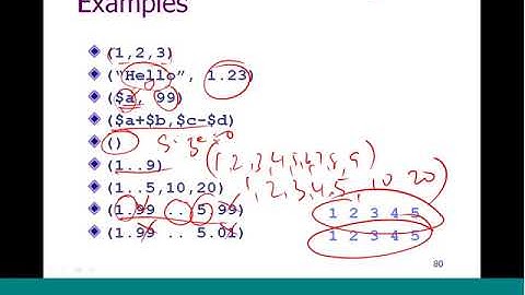 Lecture 17 Introduction to PERL 6