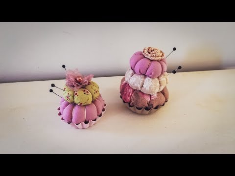 TUTORIAL Puntaspilli Cupcake - DIY - Cupcake Pincushion