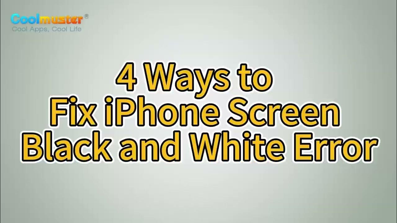 iphone-screen-black-and-white-fix-it-in-4-methods-easily-youtube