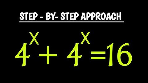Solving A Nice Exponential Equation |Using Step by Step Approach| x=? | @ShittuMathematicsClass01