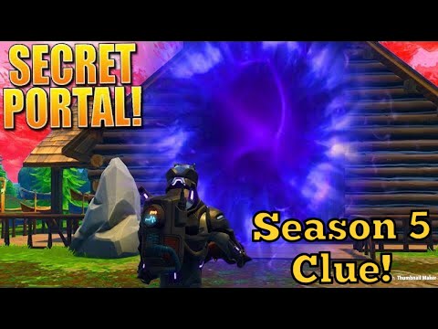 *NEW* RARE PORTAL Found in Lonely Lodge (Season 5 Clue!!!) Fortnite Battle Royale Gameplay