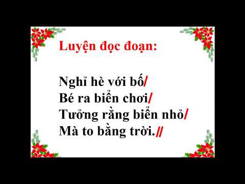 Tập đọc 2 - Bé nhìn biển.