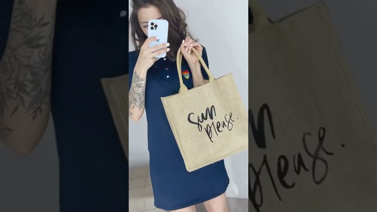 Jute Tote Bag Wedding Bridesmaid Burlap Bags Gift Personalized Custom