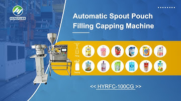 🔥 Automatic Spout Pouch Filling & Capping Machine DEMO, HYRFC-100CG, HENGYUAN Manufacturer! 🚀