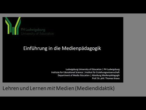 18. Einführung Medienpädagogik: 6 Lehren & Lernen MIT Medien, 1:  Intro & Didaktisches Dreieck