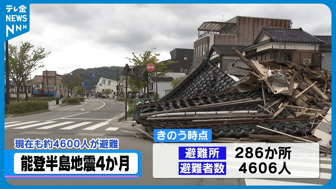 断水今も3780戸】石川県内 4600人が現在も避難所生活 - YouTube