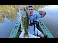 GIANT BASS Caught From A JON BOAT!! (TANK)
