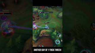 Solo carrying the game as One-Trick Thresh (MVP THRESH #SHORTS)