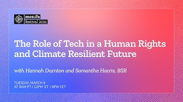 The Role of Tech in a Human Rights and Climate-Resilient Future