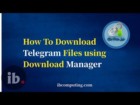 Download Telegram files outside Telegram using this bot