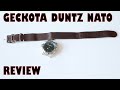 Geckota Duntz Nato Leather Strap (Dark Brown) + SEIKO SARB017 ALPINIST REVIEW