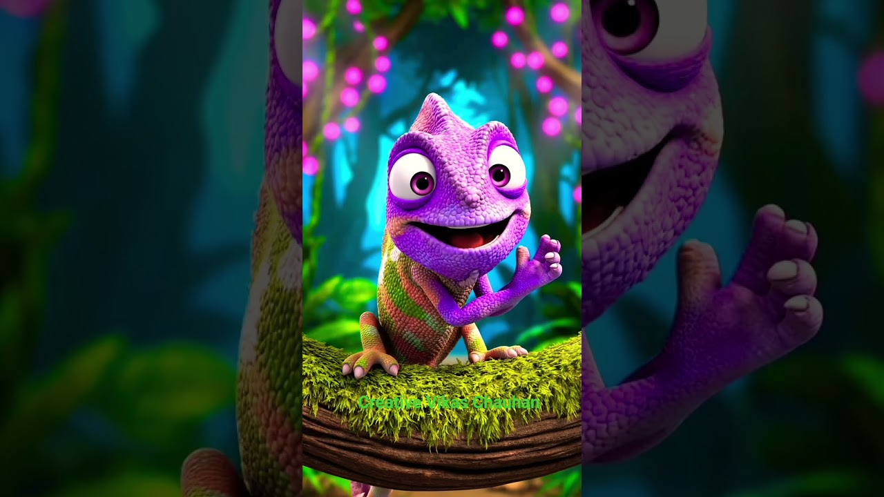 | 🦎🎨 The Chameleon’s Art of Changing Colors 🌈✨ | 