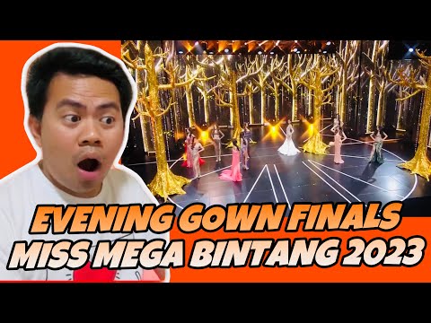 ATEBANG REACTION | MISS MEGA BINTANG 2023 GRAND FINALS EVENING GOWN SEGMENT #missmegabintang2023