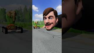 K-Pop Demon Hunters Cars vs MrBeast in BeamNG.drive!