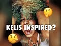 NATURAL HAIR BLEACHED BLUE ...  KELIS???