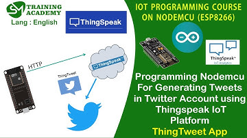 Programming Nodemcu For Tweeting in Twitter | Nodemcu | ESP8266 | English