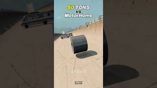 Steel Roll Vs Cars In Mega Ramp Part 106 - Beamng.drive
