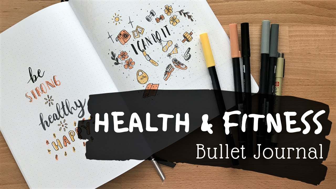 PLAN WITH ME ll 10 Week Health and Fitness Bullet Journal