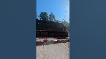 friendly csx engineer waves back! #trains #csxtransportation #railroadcrossing
