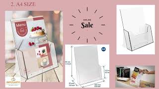 Elevate Your Marketing Acrylic Brochure Stands By Devi Plastic Arts