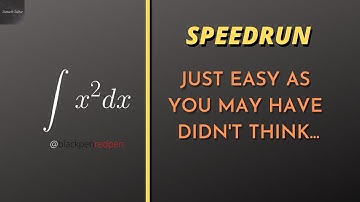 Speedrun || The Integration of x^2 ||  Just simple as you may have didn