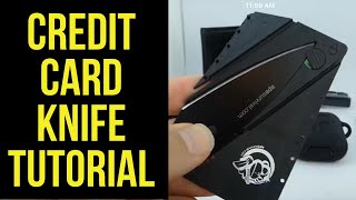 How to use the Credit Card Knife! (Quick Tutorial)