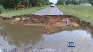 Official: 91-year-old man dies after driving into washed out culvert