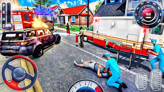 FireFighter Emergency Truck Simulator - 911 Ambulance Rescue Driving - Android GamePlay screenshot 3