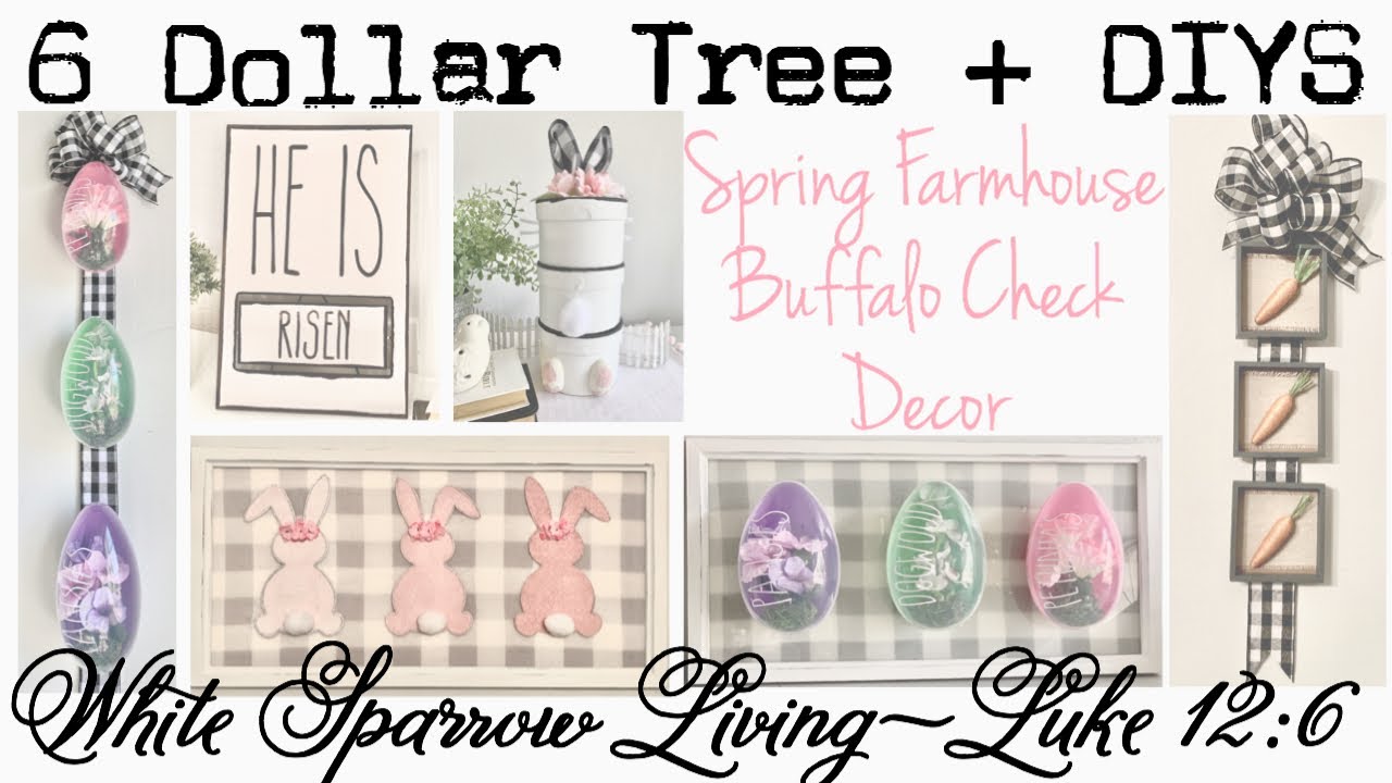 6 долларовых ёлок + DIYs Buffalo Check 🌸 Весенние проекты декора для фермерского дома цветок