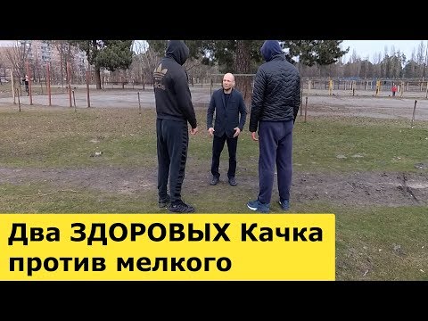 ДВА ЗДОРОВЫХ КАЧКА против мелкого. Один против двоих