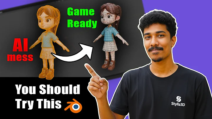 Clean Up AI 3D Models Like a Pro | Blender Tutorial 2025 #tutorial #blender