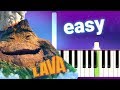 Disney Pixar  - Lava (100% EASY PIANO TUTORIAL)