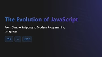 JavaScript Evolution: From ES1 to ES12 & Beyond - A Beginner