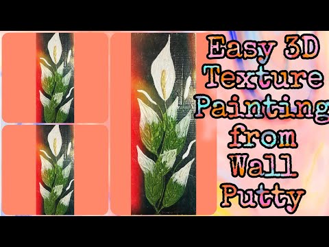 3d-texture-wall-decor-ideas-from-wall-putty-|-waste-material-craft-ideas-|-best-out-of-waste-😯