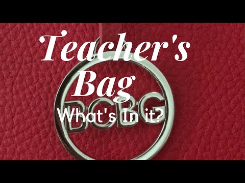 What's in My Teacher Bag - BCBG Leather Tote