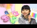 ここみ先生の図工★グリッターのり可愛く作ってみた★Glitter Colorsにゃーにゃちゃんねるnya-nya channel