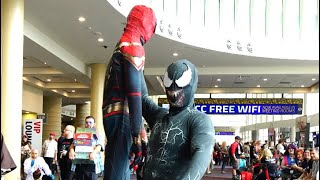 VENOM BEATS SPIDER-MAN Prank at Comic Con! Ft. MegaCon | Real Life Superhero Movie - MELF