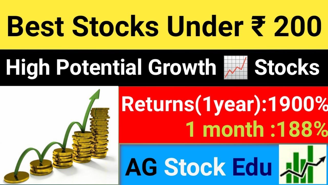 TOP 5 Stocks to Buy Under Rs 200 || Which share is best to buy below ...
