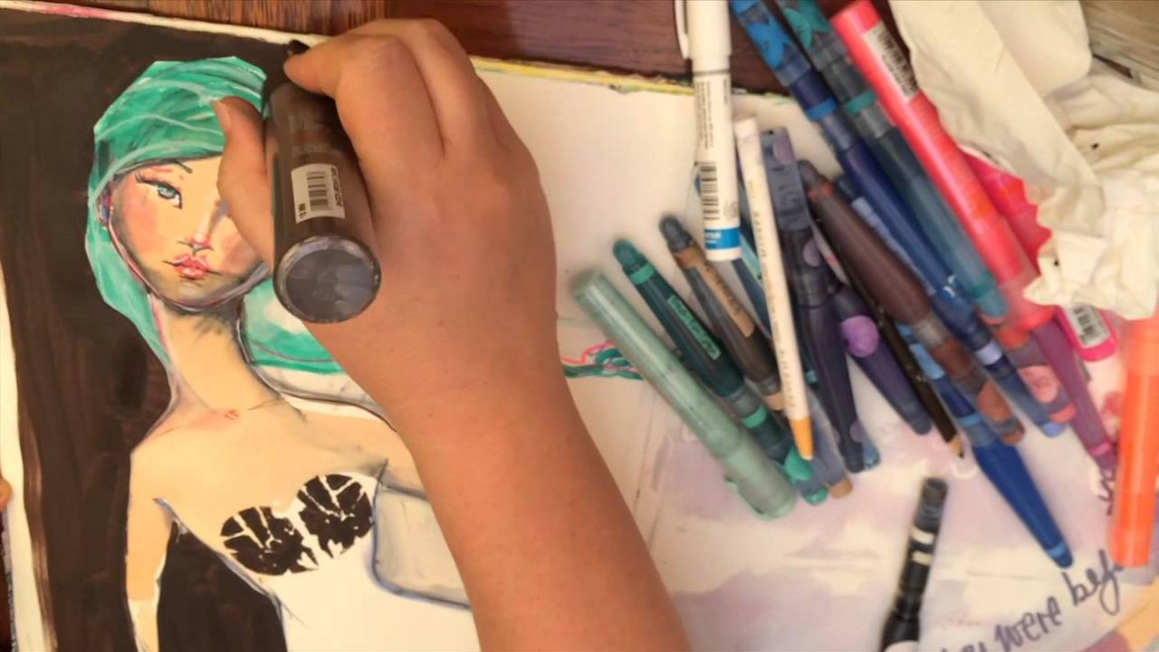 Art journaling with Jane Davenport