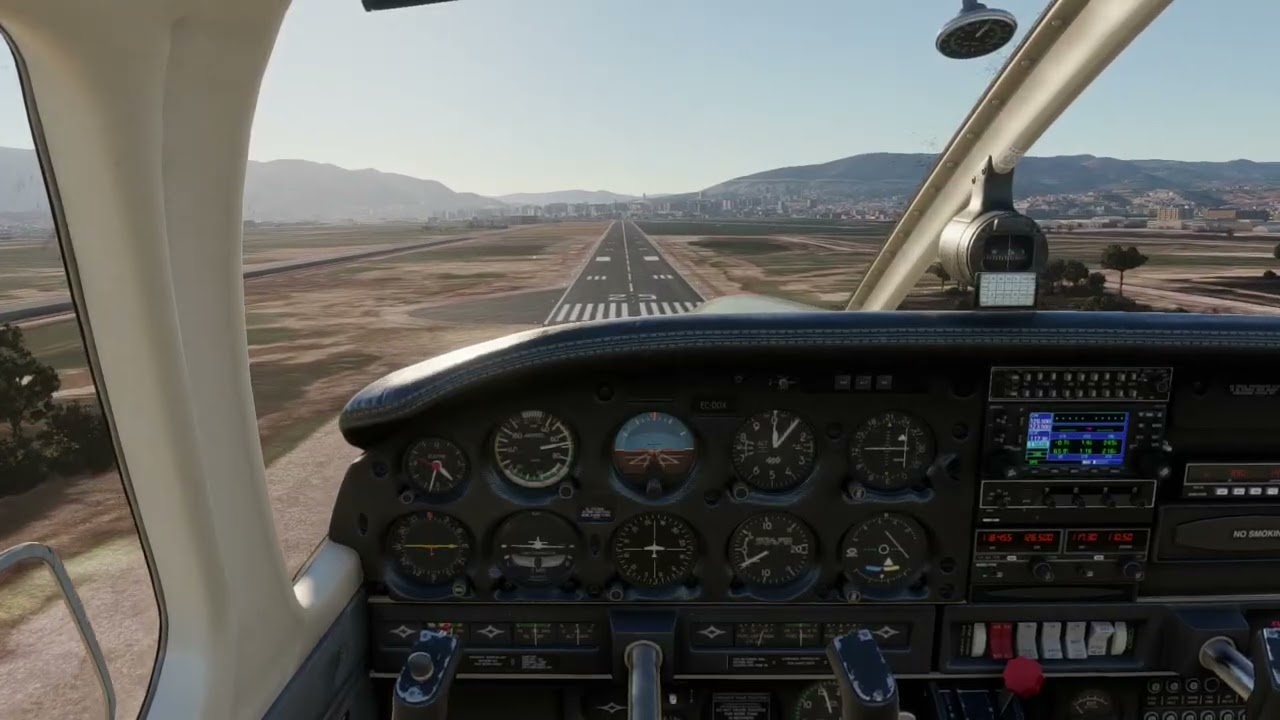 Aterrizando en Tetouan (GMTN) con una Piper PA28 Archer II