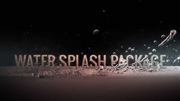 Animated Letters - Water Splash Package