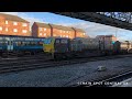 Networkrail leaf clearing train DR98952 and DR98902 arriving into Chester sidings from Wigan L.I.P