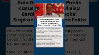 Download Lagu Said Didu Prediksi Kasus Ijazah Jokowi Berakhir Anti Klimaks \u0026 Blunder, Minta Publik Siapkan Mental MP3