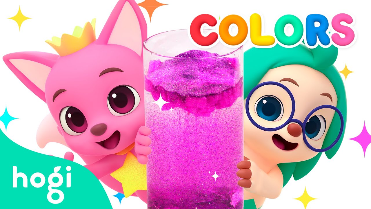 Learn Colors with Make a Twinkling Glitter Jar | Pinkfong & Hogi | Colors for Kids | Learn with 