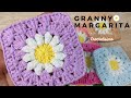 Como hacer un Granny de Flores Margarita a crochet  🌼 | How to crochet a Daisy Flower Granny
