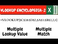 VLOOKUP Encyclopedia : Part- 2 | Multiple Lookup Value | Multiple Match Extract with VLOOKUP