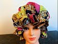 DIY Satin hair bonnet / African fabric