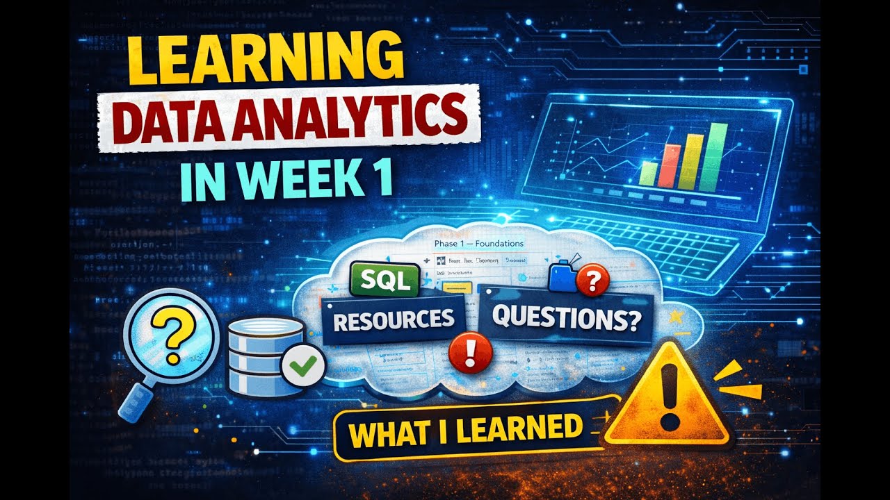 How I’m Learning Data Analytics (Notion + Week 1 Progress) - YouTube
